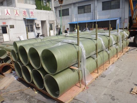 सोकेट कनेक्शन एफआरपी पाइप लंबाई 1m-12m दबाव 50PSI-150PSI