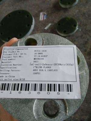 आरटीपी-1 फाइबरग्लास फ्लैंज ईपीडीएम गैसकेट सामग्री के साथ 120 डिग्री तापमान रेटिंग